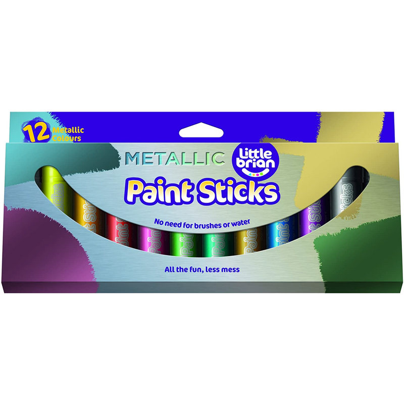 Little Brian Paint Sticks - Metallic 12 pk