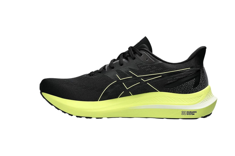 ASICS Men's GT-2000 12 Running Shoes (Black/Glow Yellow)