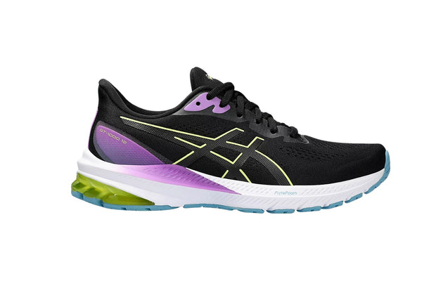 ASICS Women's GT-1000 12 Running Shoes (Black/Glow Yellow)