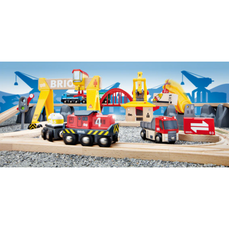 BRIO Set - Cargo Railway Deluxe Set, 54 pieces