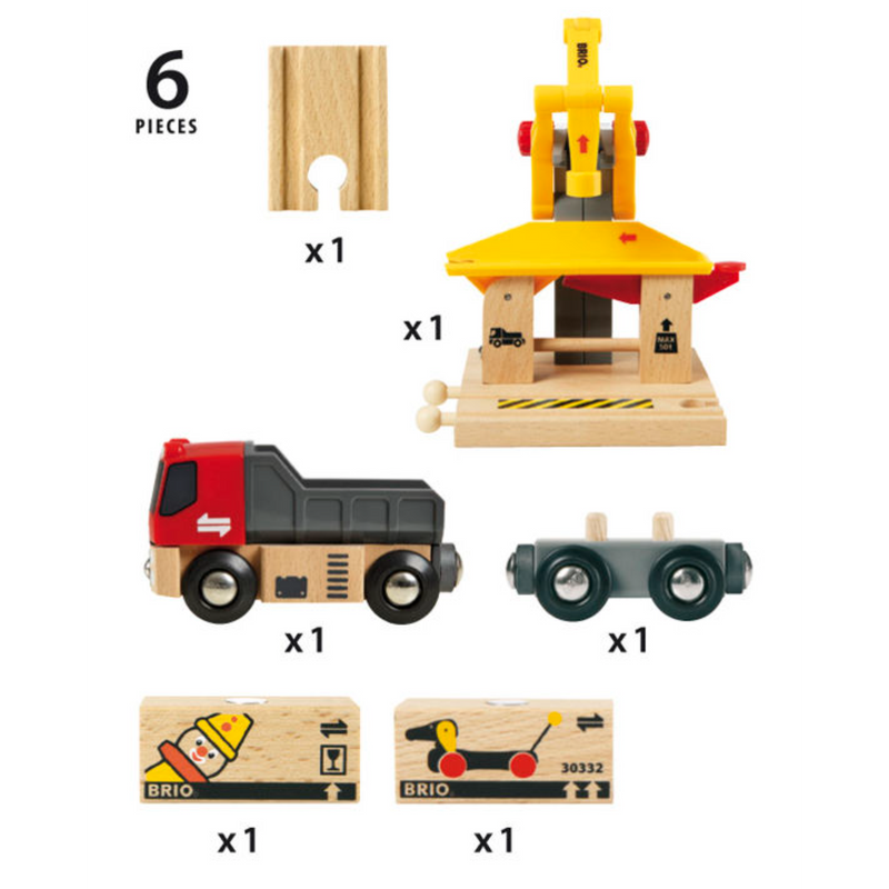 BRIO Station - Freight Goods Station, 6 pieces