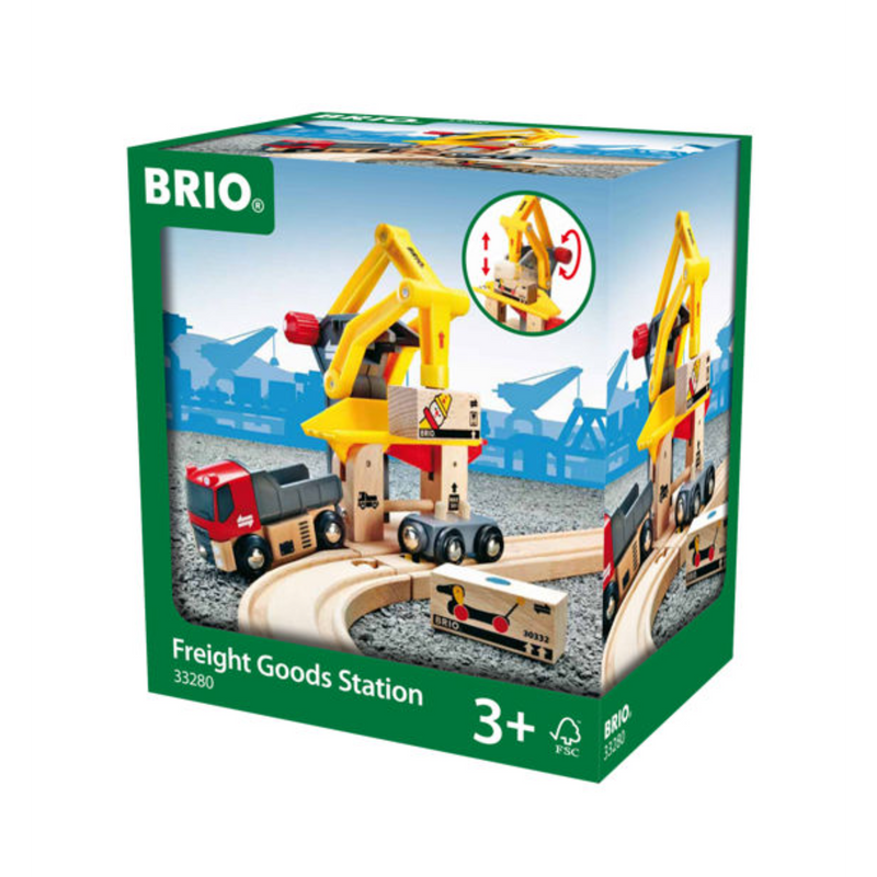 BRIO Station - Freight Goods Station, 6 pieces