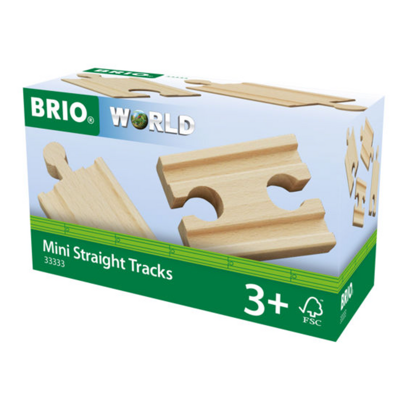 BRIO Tracks - Mini Straight Tracks, 4 pieces