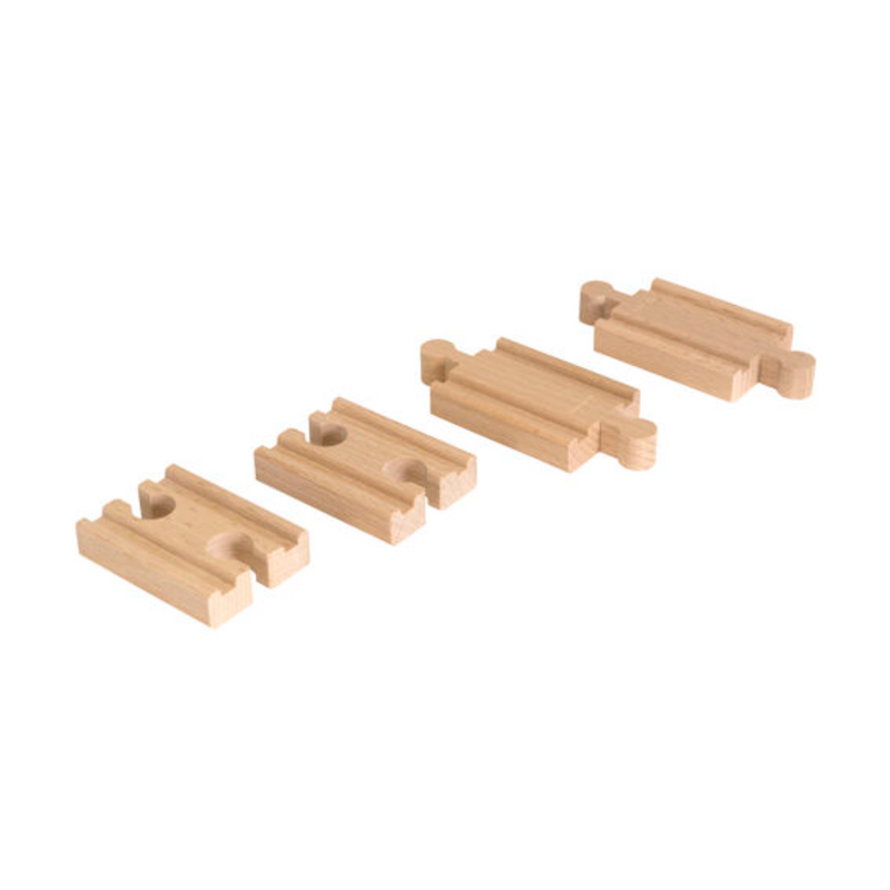 BRIO Tracks - Mini Straight Track Pack, 4 pcs