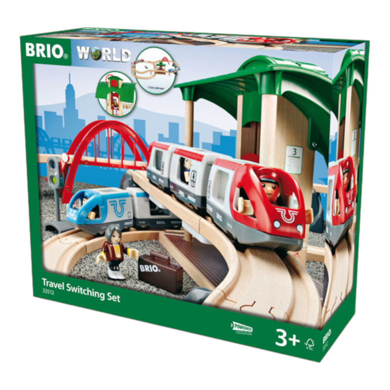 BRIO Set - Travel Switching Set, 42 pieces