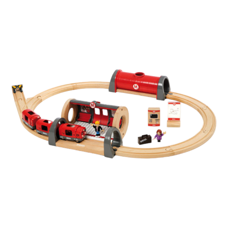 BRIO Set - Metro Railway Set, 20 pieces