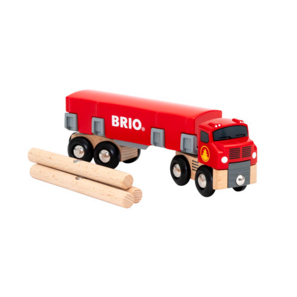BRIO Vehicle - Lumber Truck, 6 pieces