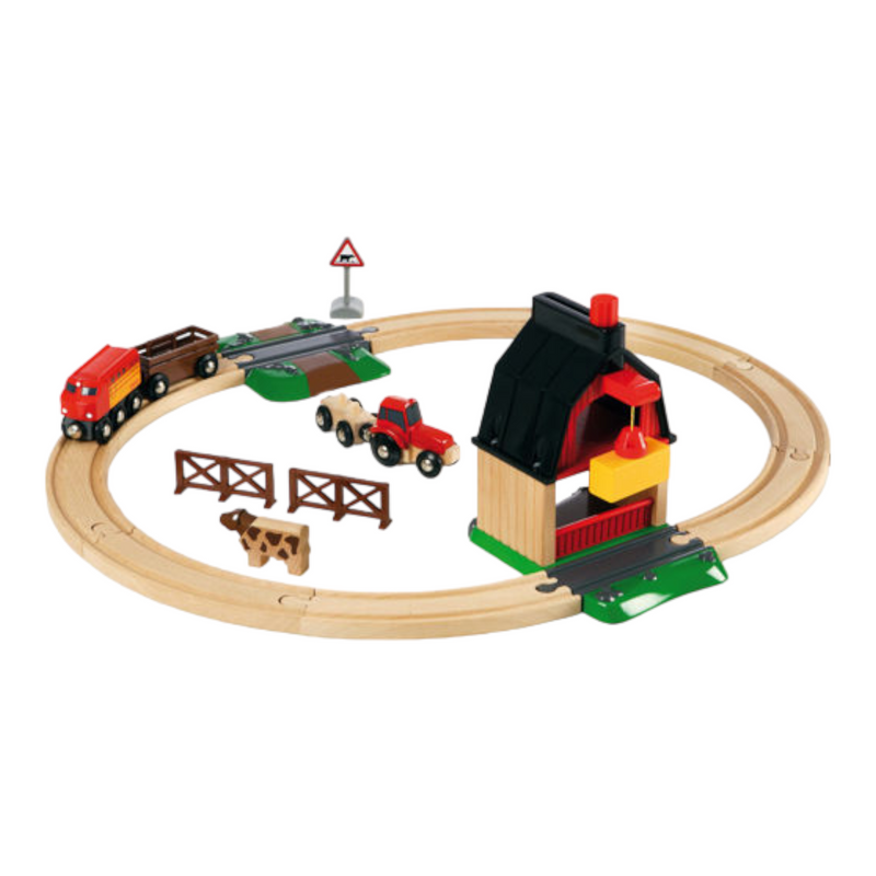 BRIO Set - Farm Railway Set, 20 pieces