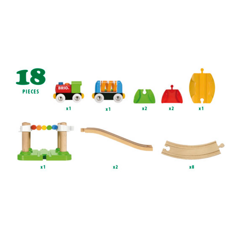 BRIO My First - Railway Beginner Pack 18 pcs