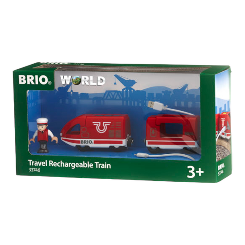 BRIO Train - Travel Rechargeable Train, 4 pieces