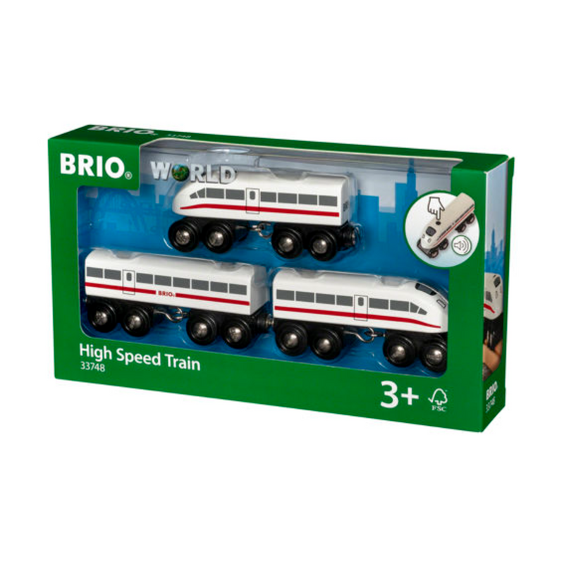BRIO Train - High Speed Train with Sound, 3 pieces