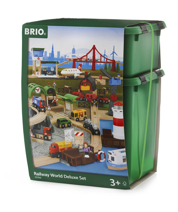 BRIO Set - Railway World Deluxe Set, 106 pieces