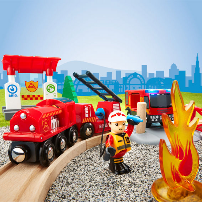 BRIO Set - Firefighter Set, 18 pieces