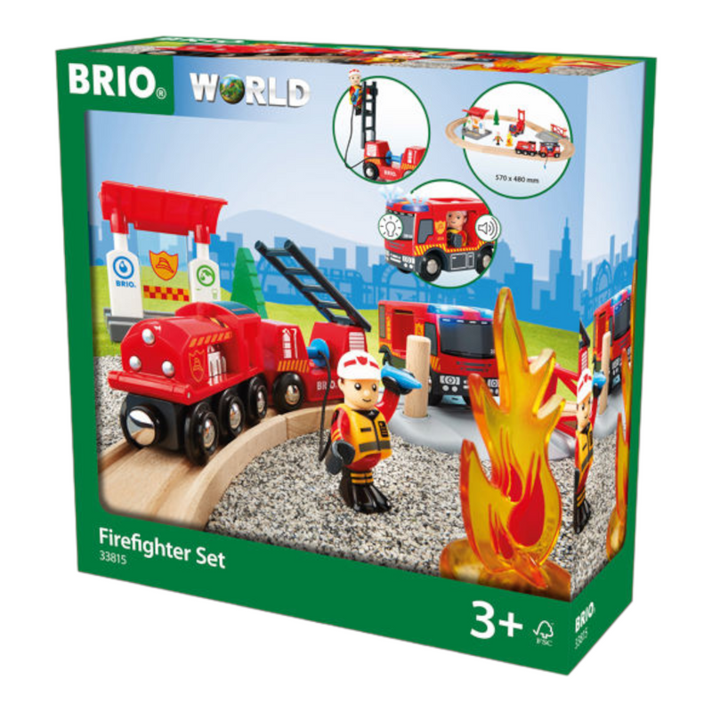 BRIO Set - Firefighter Set, 18 pieces