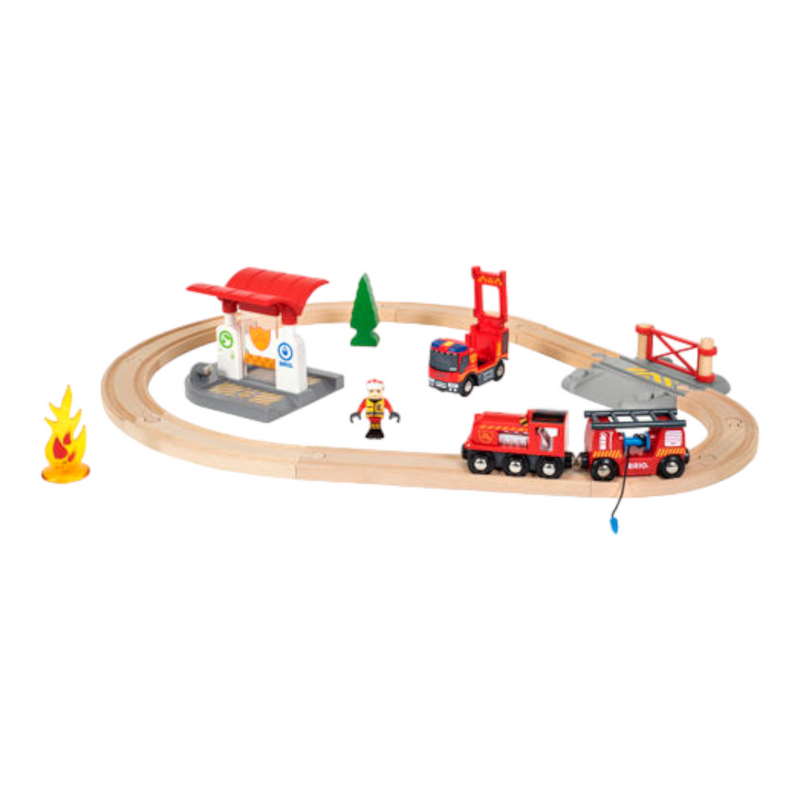 BRIO Set - Firefighter Set, 18 pieces