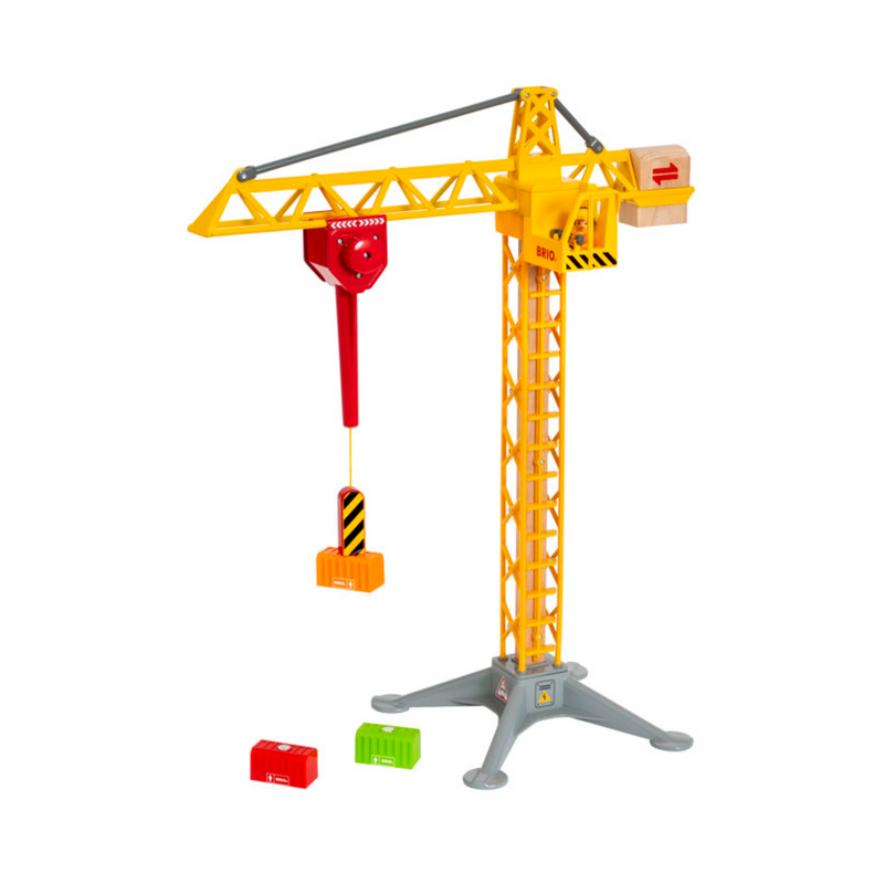 BRIO Crane - Construction Crane w Lights, 5 pcs