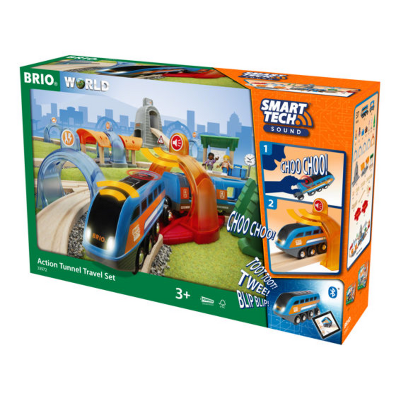 BRIO Smart Tech Sound Action Tunnel Travel Set