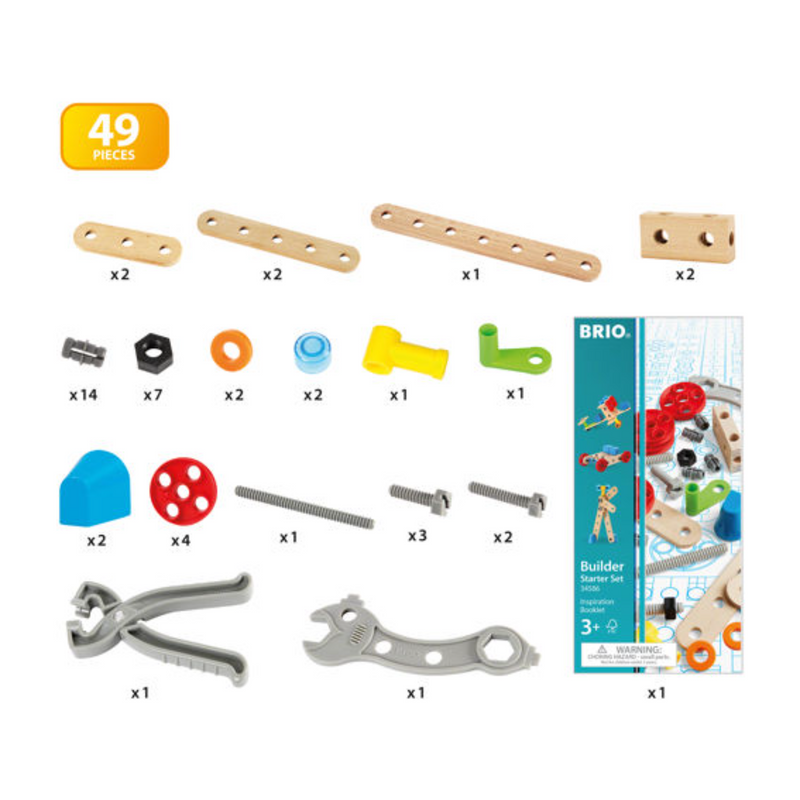 BRIO Builder - Starter Set, 49 pieces