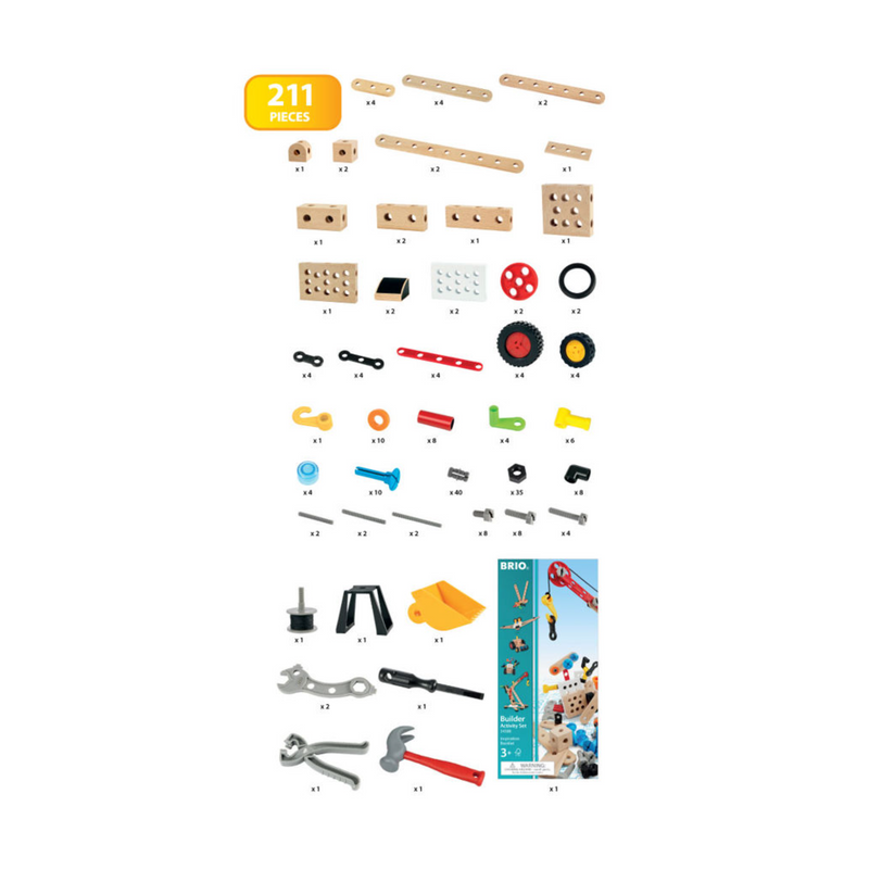 BRIO Builder - Activity Set, 211 pieces