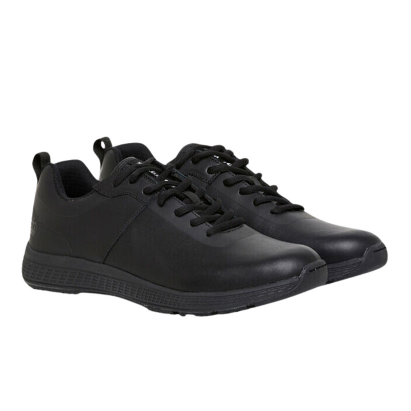 KingGee Men's Superlite Leather Lace Up Work Shoes - Black