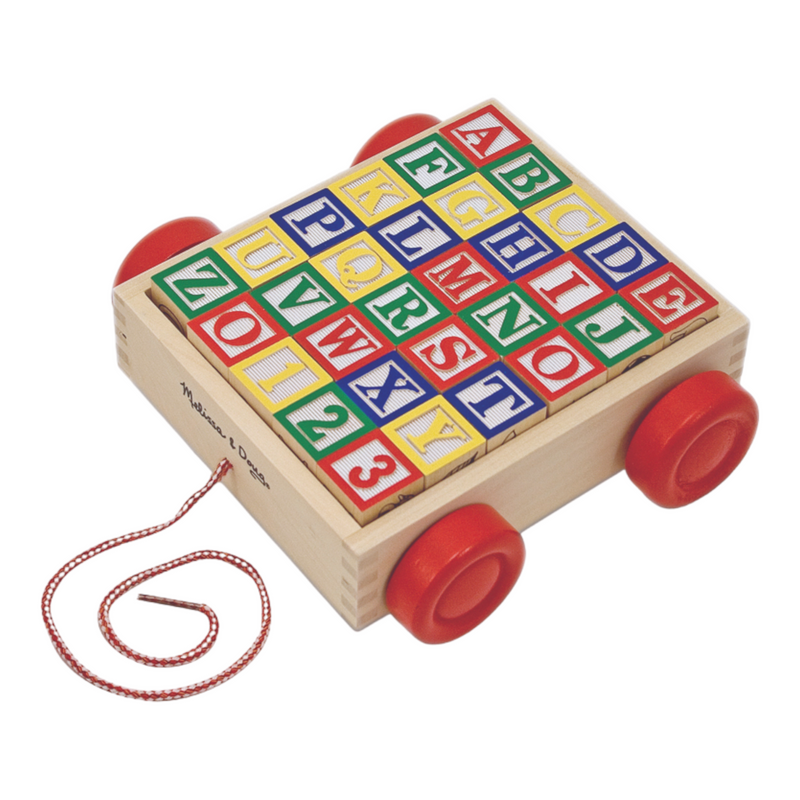 Melissa & Doug - Classic Abc Block Cart