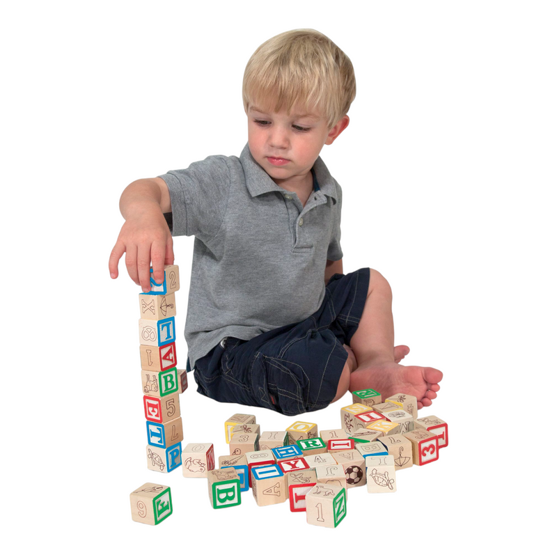 Melissa & Doug - Wooden Abc123 Blocks