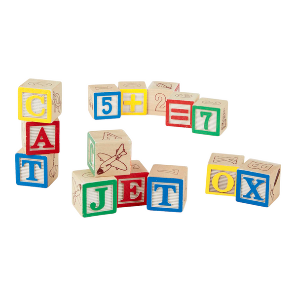 Melissa & Doug - Wooden Abc123 Blocks