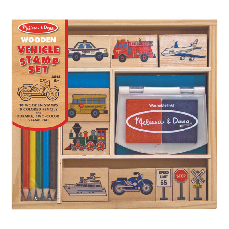 Melissa & Doug - Vehicle Stamp Set