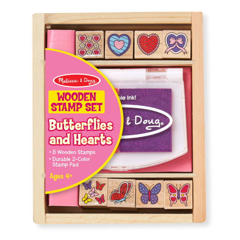 Melissa & Doug - Butterfly And Hearts Stamp Set