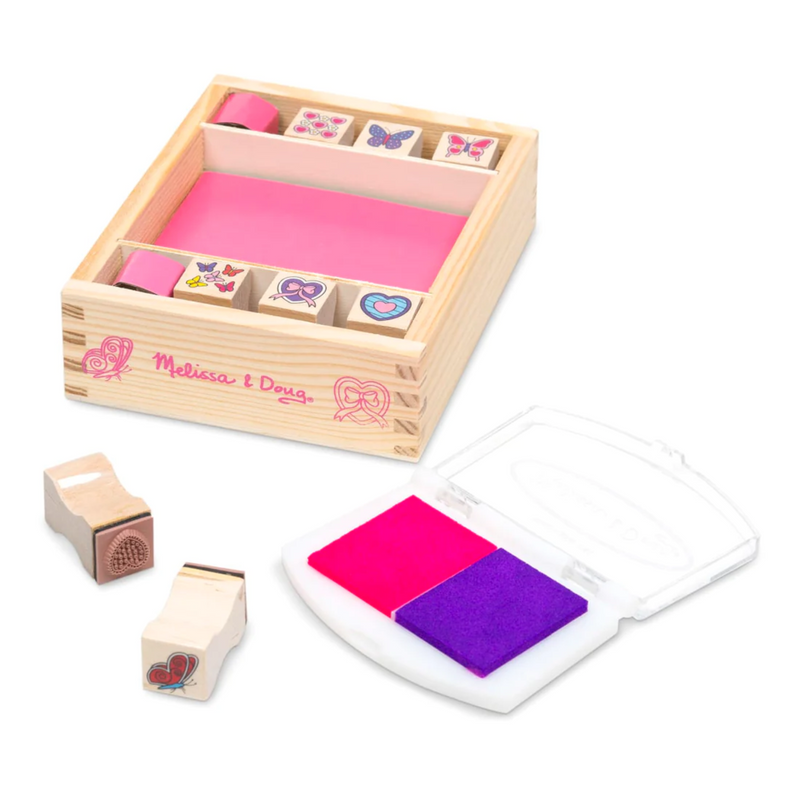 Melissa & Doug - Butterfly And Hearts Stamp Set