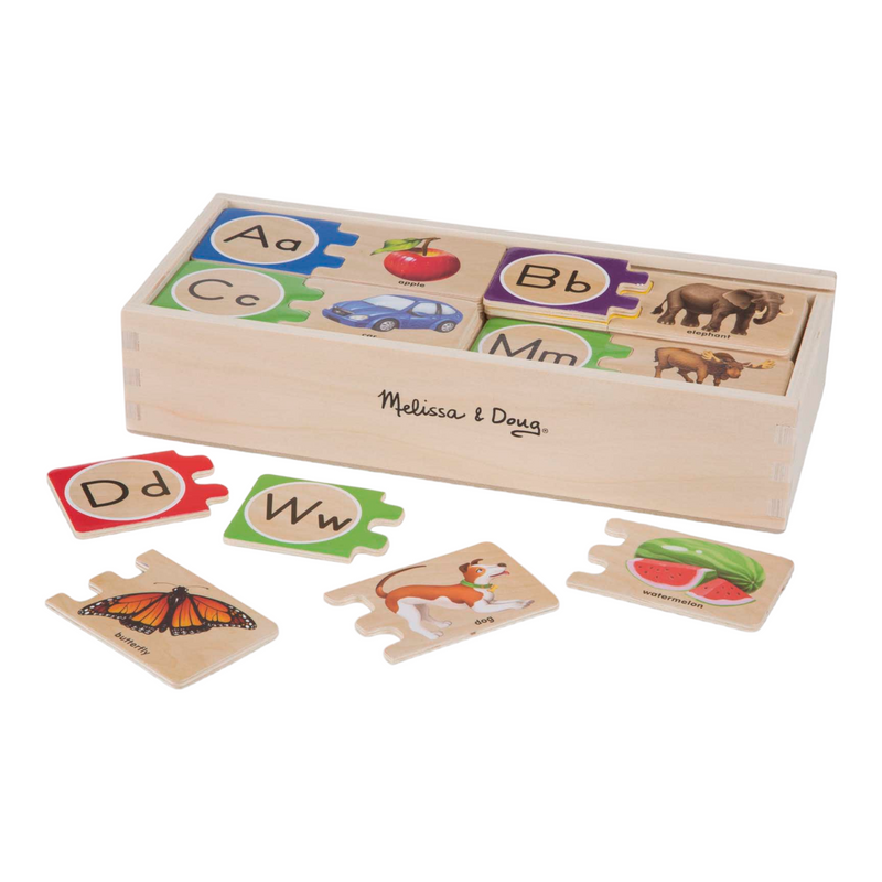 Melissa & Doug - Alphabet Wooden Puzzle Cards