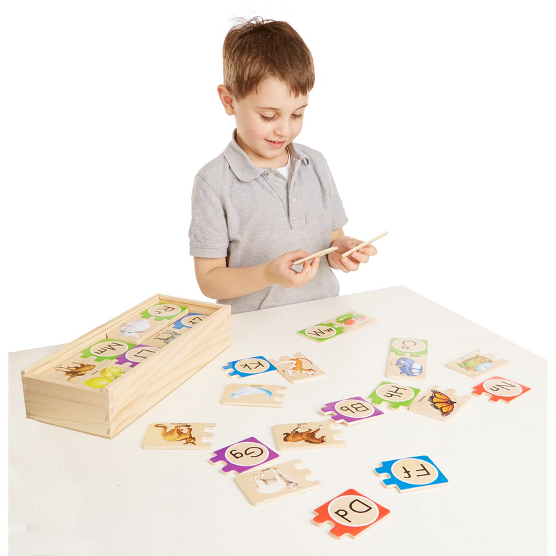 Melissa & Doug - Alphabet Wooden Puzzle Cards