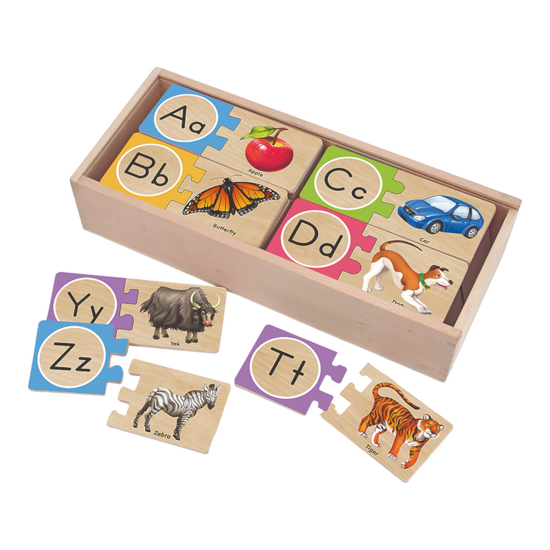 Melissa & Doug - Alphabet Wooden Puzzle Cards