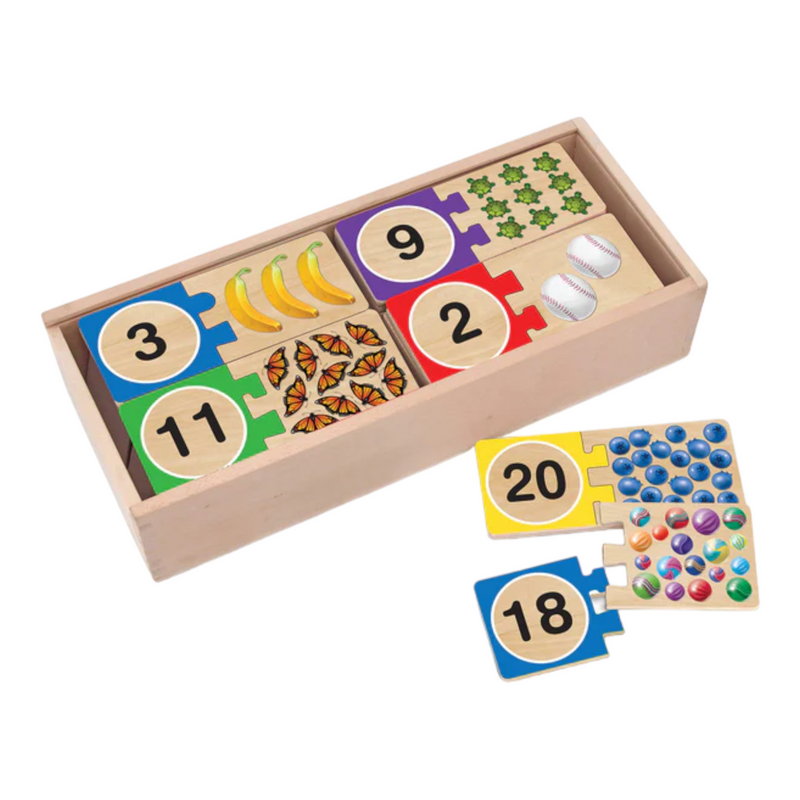 Melissa & Doug - Numbers Wooden Puzzle Cards