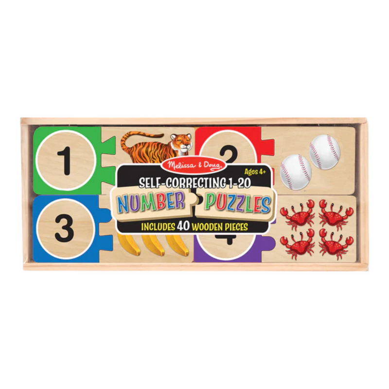 Melissa & Doug - Numbers Wooden Puzzle Cards