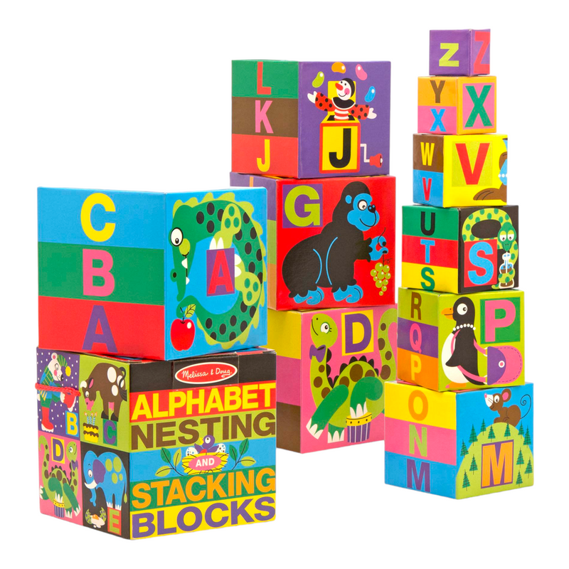 Melissa & Doug - Alphabet Nesting & Stacking Blocks