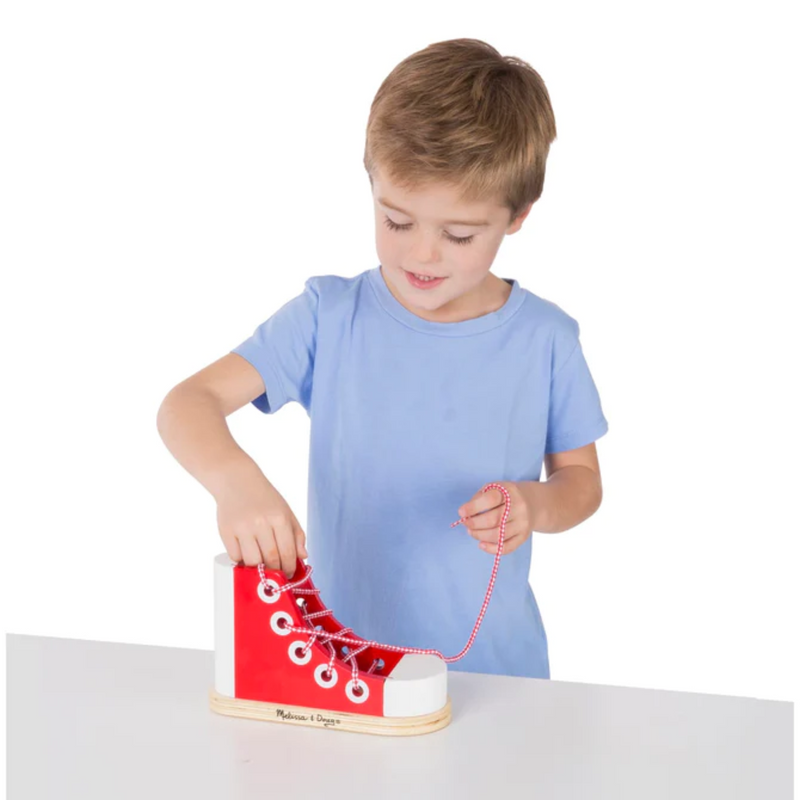 Melissa & Doug - Wooden Lacing Sneaker