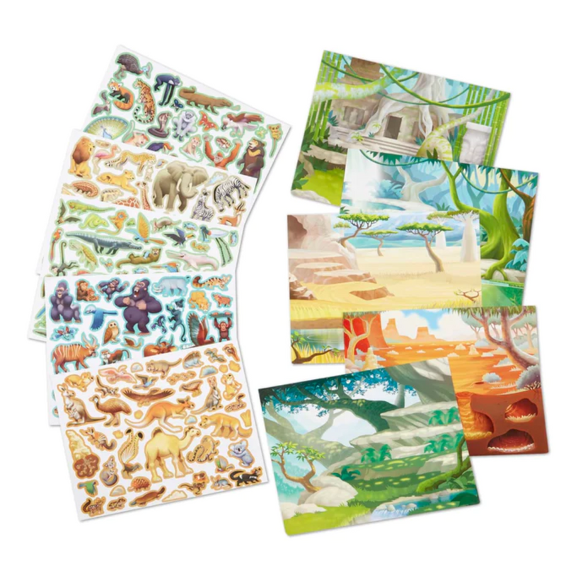 Melissa & Doug - Reusable Sticker Pad - Jungle & Savanna