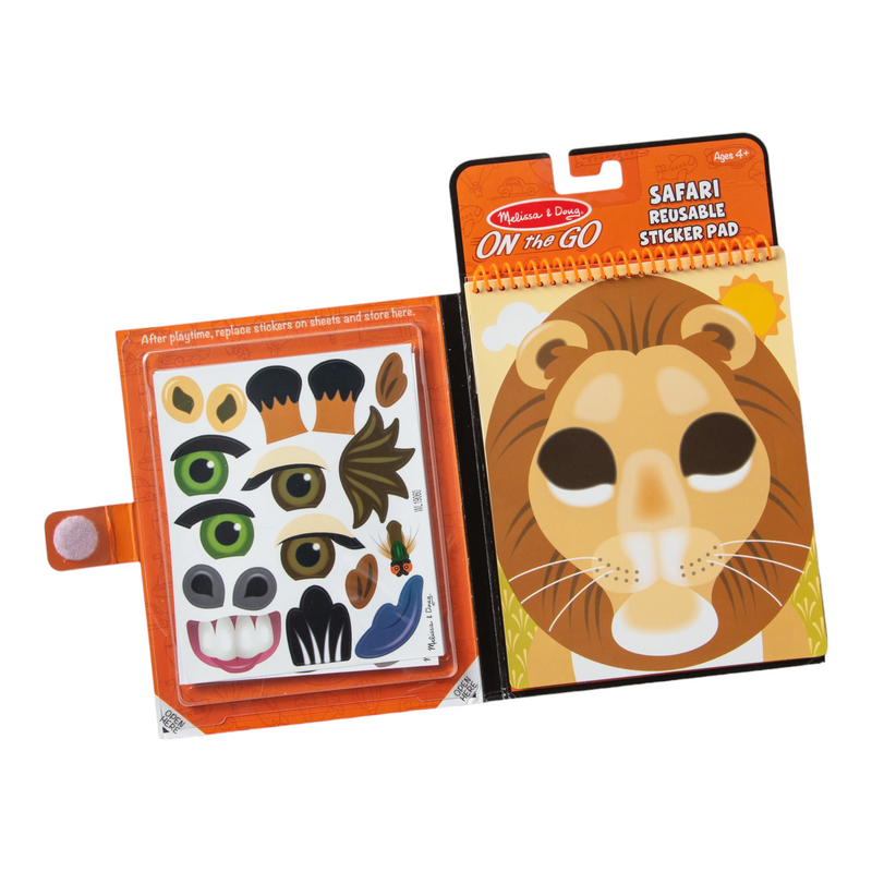 Melissa & Doug - On The Go - Reusable Stickers - Safari