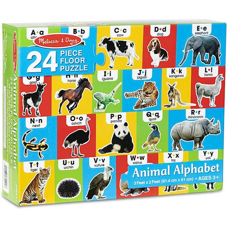 Melissa & Doug - Animal Alphabet Floor Puzzle - 24pc