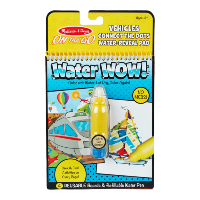 Melissa & Doug - On The Go - Water WOW! Connect the Dots - Vehicles