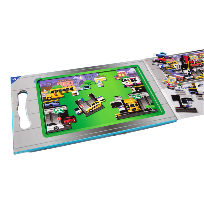 Melissa & Doug - Magnetic Take Along Jigsaw Puzzles - Vehicles