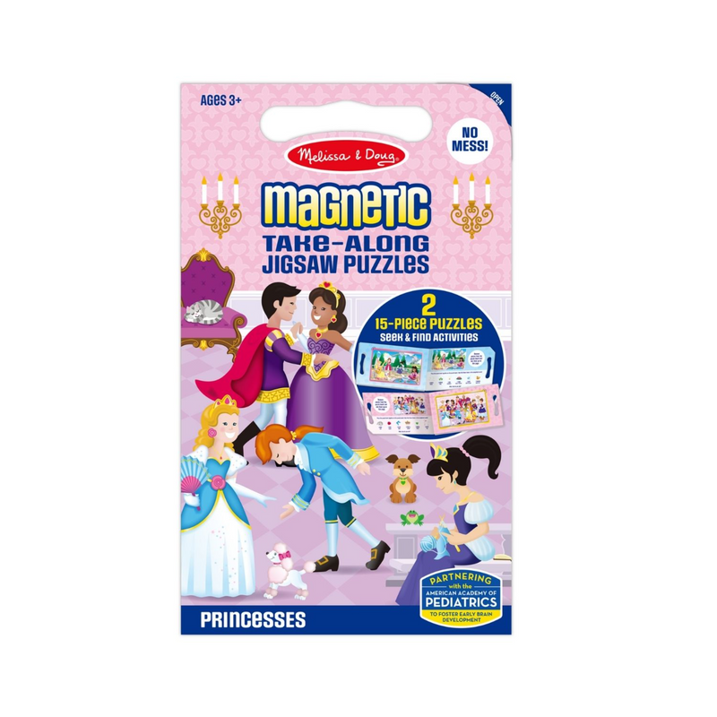 Melissa & Doug - Magnetic Take Along Jigsaw Puzzles - Princesses