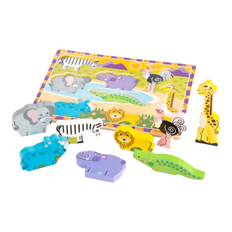 Melissa & Doug - Safari  Chunky Puzzle