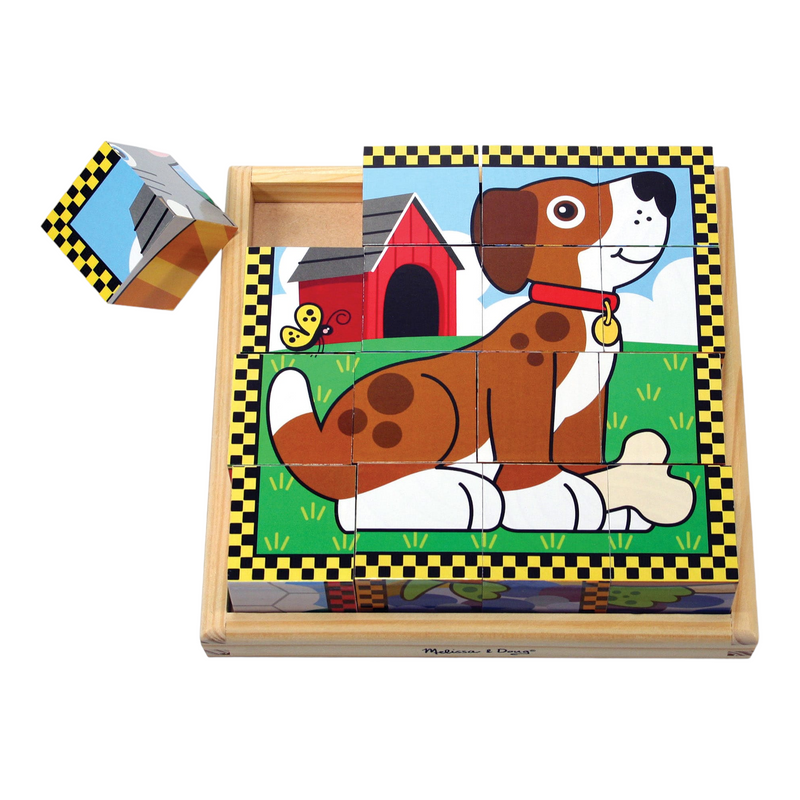 Melissa & Doug - Pets Cube Puzzle - 16pc