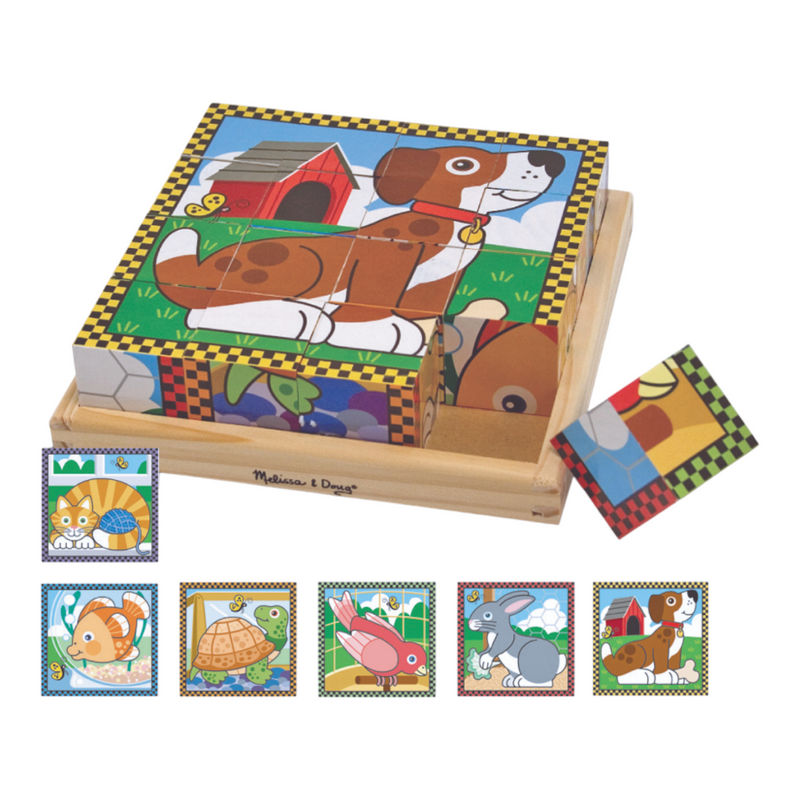 Melissa & Doug - Pets Cube Puzzle - 16pc