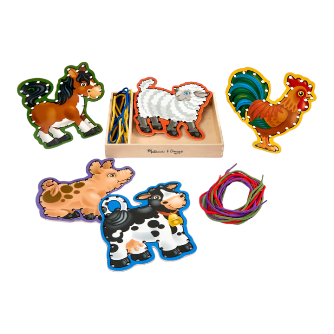 Melissa & Doug - Lace & Trace Farm Animals