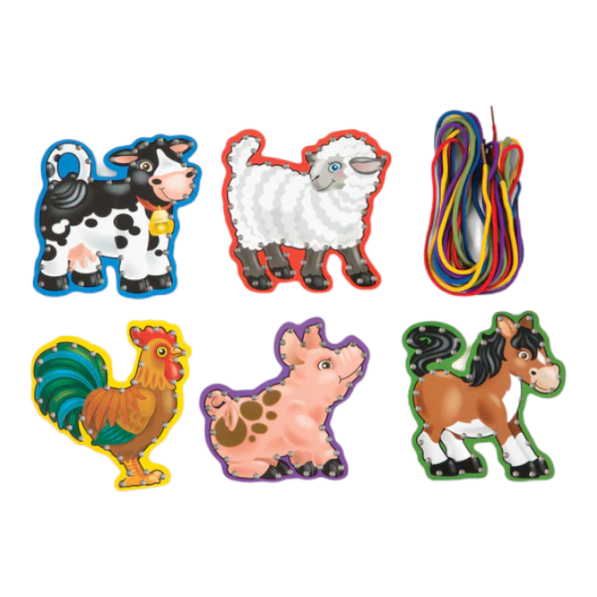 Melissa & Doug - Lace & Trace Farm Animals