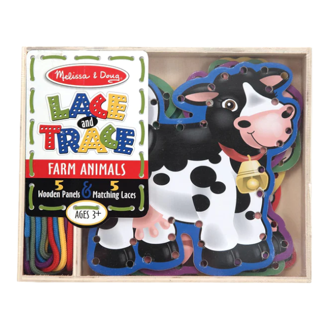 Melissa & Doug - Lace & Trace Farm Animals