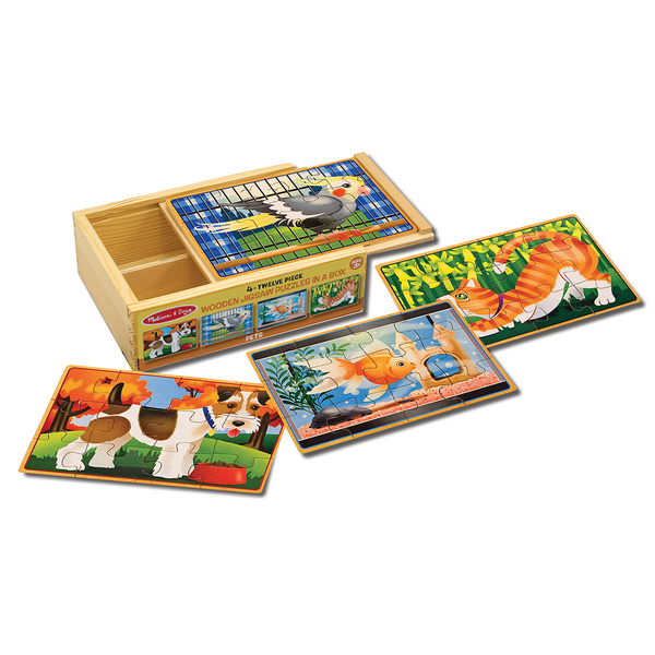 Melissa & Doug - Pets Puzzles in a Box